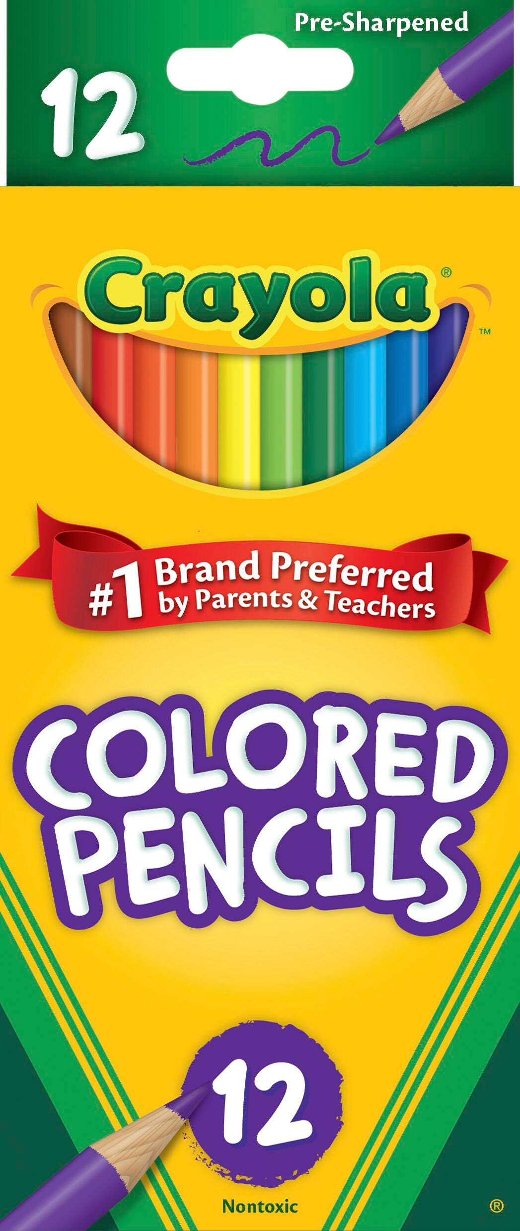Crayola Colored Pencils, Assorted Colors, Set of 12 | School Specialty